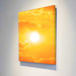 풍경화 캔버스 그림 액자 금빛 태양 29x21 : 아란아트