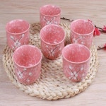 홍차티포트 북유럽감성 벚꽃 찻주전자 세트 1 냄비 6 컵 세라믹 주전자포트 북유럽머그잔 : NOO 스토어