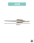 역핀셋 직선형 165mm 나무그립 땜작업용 고정핀셋 : 호야금속공예재료