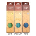 연필가루 12x 프로 잉 스케치 숯 연필 4mm 리드 아트 공급 학생용 쉽흑연가루 : 에프제이레드