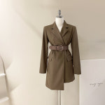 [J0850] 데일리수잔 베이직 언발 롱 벨트 코트 (어깨패드) : 수잔클로젯