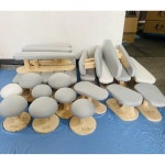 미니 다리미판 소매 다림질 휴대용 세탁소 원목 어깨 : 오공상점