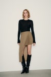 ZARA 자라 플리츠 콤비 언밸런스 스커트 8719/318 : 해크니