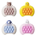 팝잇 게임기 푸시팝 푸쉬팝 우주인 병아리 곰 토끼 게임 전자 : 팬시팡