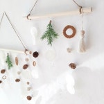 나무아래숲 자개 가랜드 모빌 행잉 : 라온 마크라메