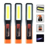 강력한 COB LED 작업등 자동차 차고 정비등 USB 충전식 손전등 마그네틱 토치 비상등 경고등 : 모모스 스토리
