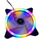 PC 컴퓨터 케이스 팬 쿨러 속도  팬 LED 12cm 음소거 환풍기 컬러 램프 쿨 RGB 냉각  120mm : 클라리스컴퍼니