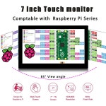 휴대용 모니터 보조 내장 스피커 노트북 PC용 HDMI 호환 라즈베리 파이 화면 7 인치 1024x600 60Hz : 모모스 스토리