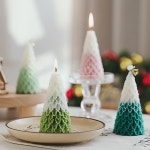 3D 리프 트리 크리스마스 몰드 1구 양초 향초 캔들 만들기 재료 소 : 더 별님