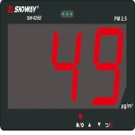 SNDWAY-디지털 대기 질 모니터 PM 2.5 테스터 걸이형 측정 계량 휴대용 질 감지기 : 클라리스컴퍼니