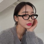 마르카토 레트로 패션 뿔테 안경 타원형 안경테 리사 lisa 2 브라운 : 아이템 선글라스