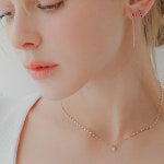 제이로렌 14k 레브라도 원석 로즈골드 목걸이 : 제이로렌