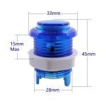 SJ  JX 아케이드 게임 LED 푸시 버튼 체리 MX 마이크로 스위치 로고 X Y 시작 선택 PC MAME 라즈베리 파이 8 개 : 모모스 스토리