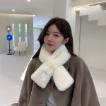 겨울 쁘띠 머플러 밍크 목도리 짧은 미니 페이크 퍼 스카프 : 엔젤가드