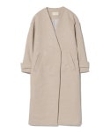 BEAMS HEART 빔스하트 캐시미어 혼합 브이넥 노카라 코트 (3컬러) 23FW : D.O SHOP