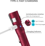 RovyVon Aurora A33 5000K LED 펜 라이트 최대 180 루멘 3가지 모드 내장 600mAh 배터리 긴 사용 시간 Type-C 충전식 간호사 의사 응급... 