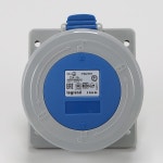 아남르그랑 산업용 방수 콘센트 2P+E 32A 250V 555484 판넬 IP67 : 이김통상