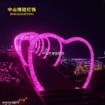 야외 터널 조명 축제 행사 포토 존 빛 관광지 앵두 : 용블리마켓