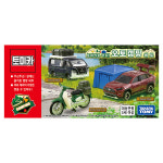 토미카 기프트 오토캠핑 세트 혼다 슈퍼커브 토요타 하이에이스 RAV4 미니카 놀이 장난감 : GAMEOVER