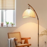 활장 스탠드 플로어 조명 LED 맞춤형 거실 분위기 스타일 대나무 예술 티 룸 램프 독서 : 브리즈나인