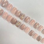 베뉴네일 글리터 베어 숏 네일팁 : BENEW NAIL