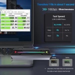 M.2 SSD 인클로저 B-키 솔리드 스테이트 드라이브 케이스, NVMe NGFF 외장 하드 USB 3.1 C 타입, 22, 60/80 용 10Gbps : 에스브이 네트웍스
