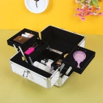 2단 메이크업 박스 계단식 서랍 화장품 가방 화장 백 핸드백 파우치 l : 다이아프라임