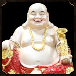 반가사유상 포대화상 천수관음 부처님 불상 순수 구리 에나멜 미륵 보살 큰 배꼽 웃고 가정 : 브리즈나인