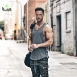 조끼 파고 헬스 빌딩 솔리드 여름 목 머슬핏 종합 나시 남성 보디 남성의 : 문탁상사