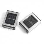 실버 2P 7색 LED 태양광벽부등 태양광야외등 : 왕판다스토어