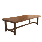 우드슬랩 테이블 식탁 월넛 스타벅스 북유럽 단단한 식사 책상 통합 거실 대형 긴 작업 가 : 브리즈나인