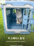 이동장 고양이 캐리어 켄넬 접이식 하우스 애견 강아지 케이지 : HILLZO-LYU2