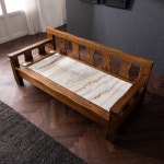 장수돌소파 7106-1 미네랄 황토볼 고재통원목 평상 온열 온돌 흙쇼파 흙소파 : 장수돌침대장수돌소파김포점