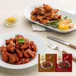 가마로강정 매콤한맛 500g 1팩 + 달콤한맛 500g 1팩 닭강정 : 푸드얍