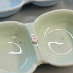 리본 두칸 작은 찬기(6color 택1) 어린이찬기 소스볼 : 예나도예공방