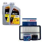 올뉴K7 하이브리드 엔진오일 킥스 G1 FE 5W20 5리터 보쉬 오일필터 에어필터 : 신우오일