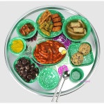 쑥 레트로 멜라민접시 옛날그릇 복고식기 4p 분식 앞 쑥멜라민 나눔 집 분할 : 미미샵A