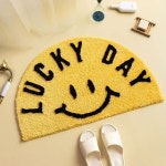 럭키데이 스마일 극세사 발매트 욕실 화장실 인테리어발매트 : 마전동상회