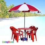 파라솔 편의점 테이블 테라스 야외 테이블 세트 의자4개 : 리빙마미