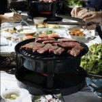 디바디바 그릴 고기 화로 숯불 판 가정용 철판 고기 무쇠 삼겹 : 마켓엠에스지