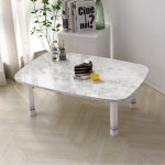 국산 접이식 미니 좌식 밥상 거실 테이블 둥근 4인 미니상 작은상 술상 900X600 : 크린퓨어컴퍼니