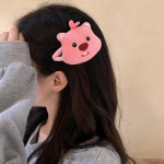 잔망루피 헤어핀 머리끈 머리집게 데일리 헤어악세사리 작은 핑크 비버 캐릭터 스타일링 : 올이유