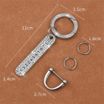 자동차 고리 모바일 열쇠 라인 태그 액세사리 번호 핸드백 홀더 전화 지갑 키링 키 : 블러썸33