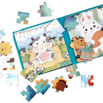 4+1 푸르베베 3in1 성장단계별 그림 퍼즐 동물 농장 아기 유아 판퍼즐 : 푸르베베