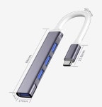 USB허브 3소켓 C타입 USB타입 휴대폰 노트북 PC 호환 3.0 : 구삼전자