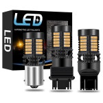 2x Canbus 1156 BA15S P21W BAU15S PY21W LED 1157 BAY15D P215W 전구  7440 W21W 3157 7443 W215W 슈퍼 브라이트 : 비케이비와이