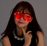 재미있는 코믹 연극 할로윈 LED셔터쉐이드 장난감안경 : 여서여까지