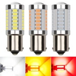 자동차 LED 전구 33SMD P21W BA15S 1156 PY21W BAY15D 1157 방향 지시등 12V 5630 칩셋 자동 테일 브레이크 주차 램프 자동차  2 개... 