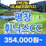 평창 휘닉스cc 강원도골프장 1박2일골프 라운딩 : 자이언트 골프패키지