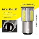 차량용 LED 전구 방향 지시등  백색 자동 후진 주차 브레이크 램프  P21W  1156  BA15S  1157  BAY15D  12V  COB 24SMD  7000K  2 개... 